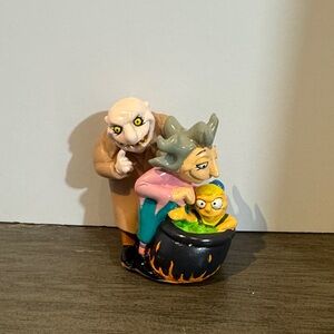 1993 The Addams Family Uncle Fester Grandmas Pugsley Candy Topper Rubber Toy